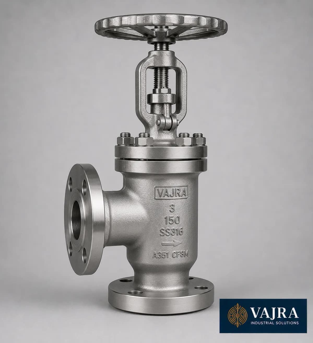 Angle Globe Valve - Angle globe valve for flow direction change in piping - supplier in Mumbai