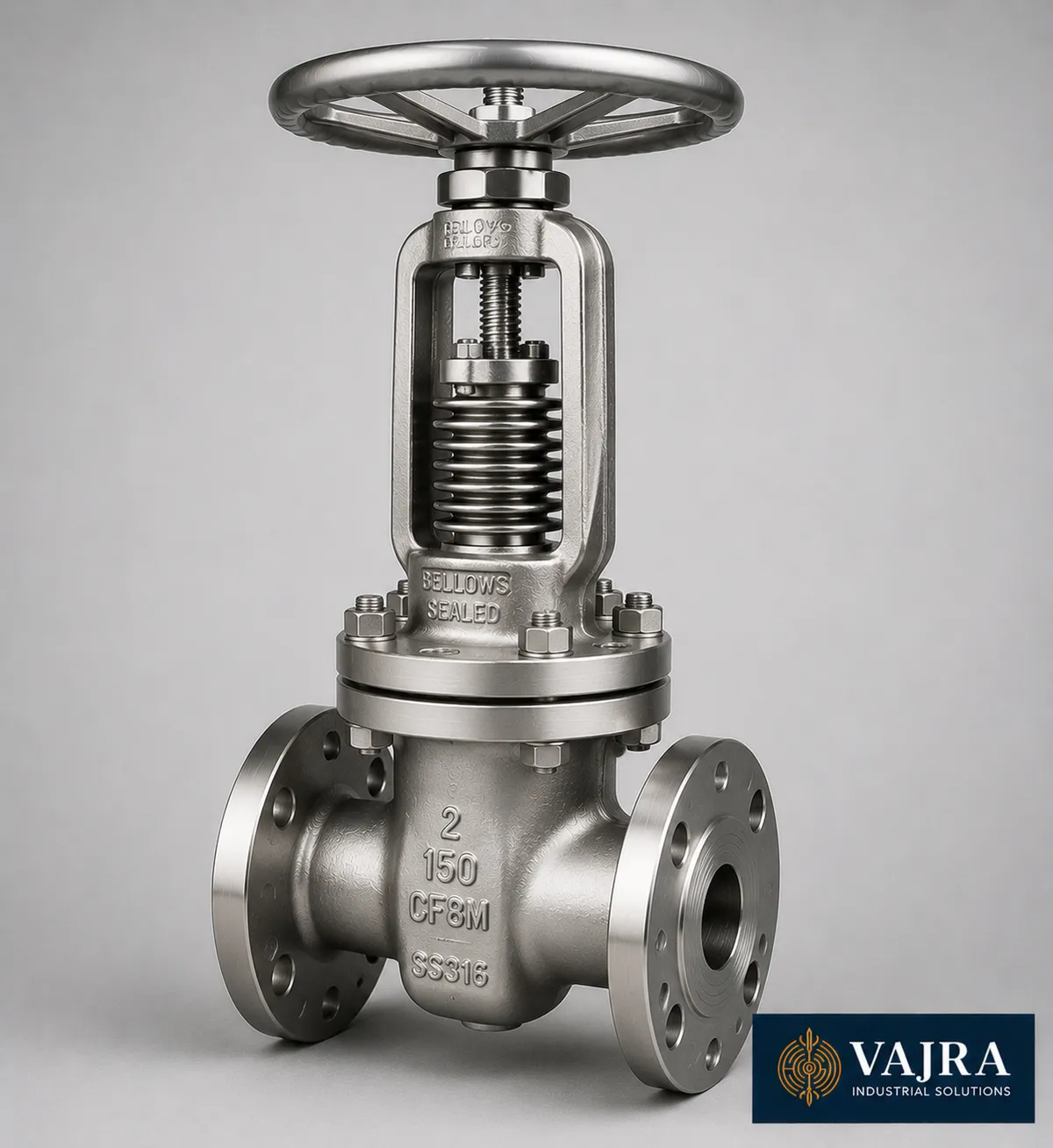 Bellows Sealed Gate Valve - Bellows sealed gate valve for zero fugitive emissions - supplier in Bangalore
