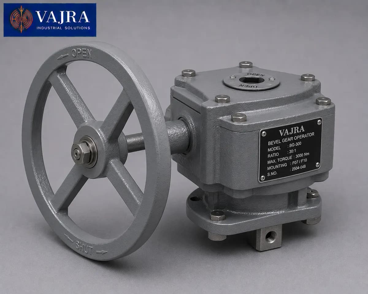 Manual Gear Operator (Gearbox) - Manual bevel gear operator for large valve operation - supplier in Mumbai