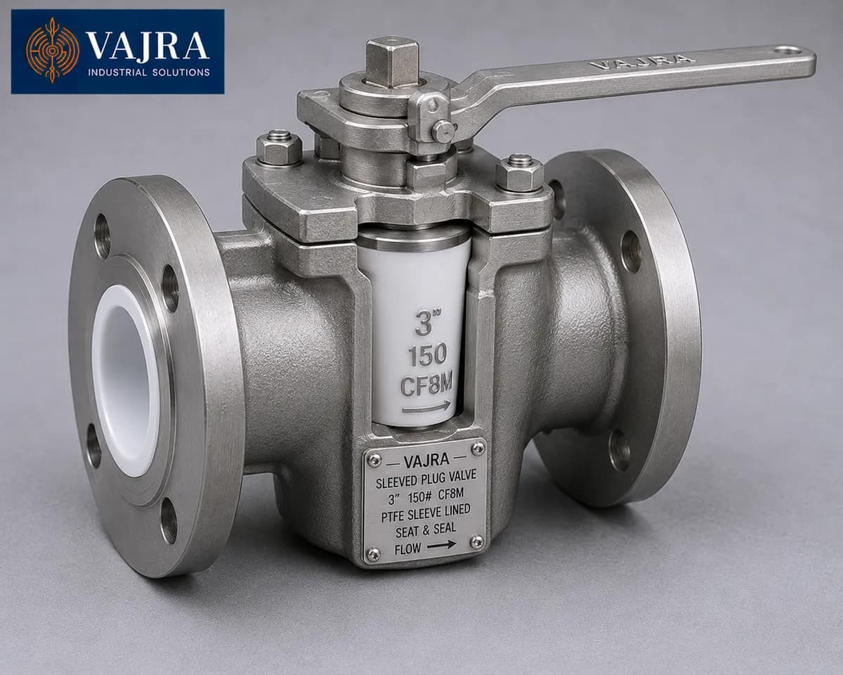 Sleeved Plug Valve - Sleeved plug valve for corrosive and abrasive media - supplier in Mumbai