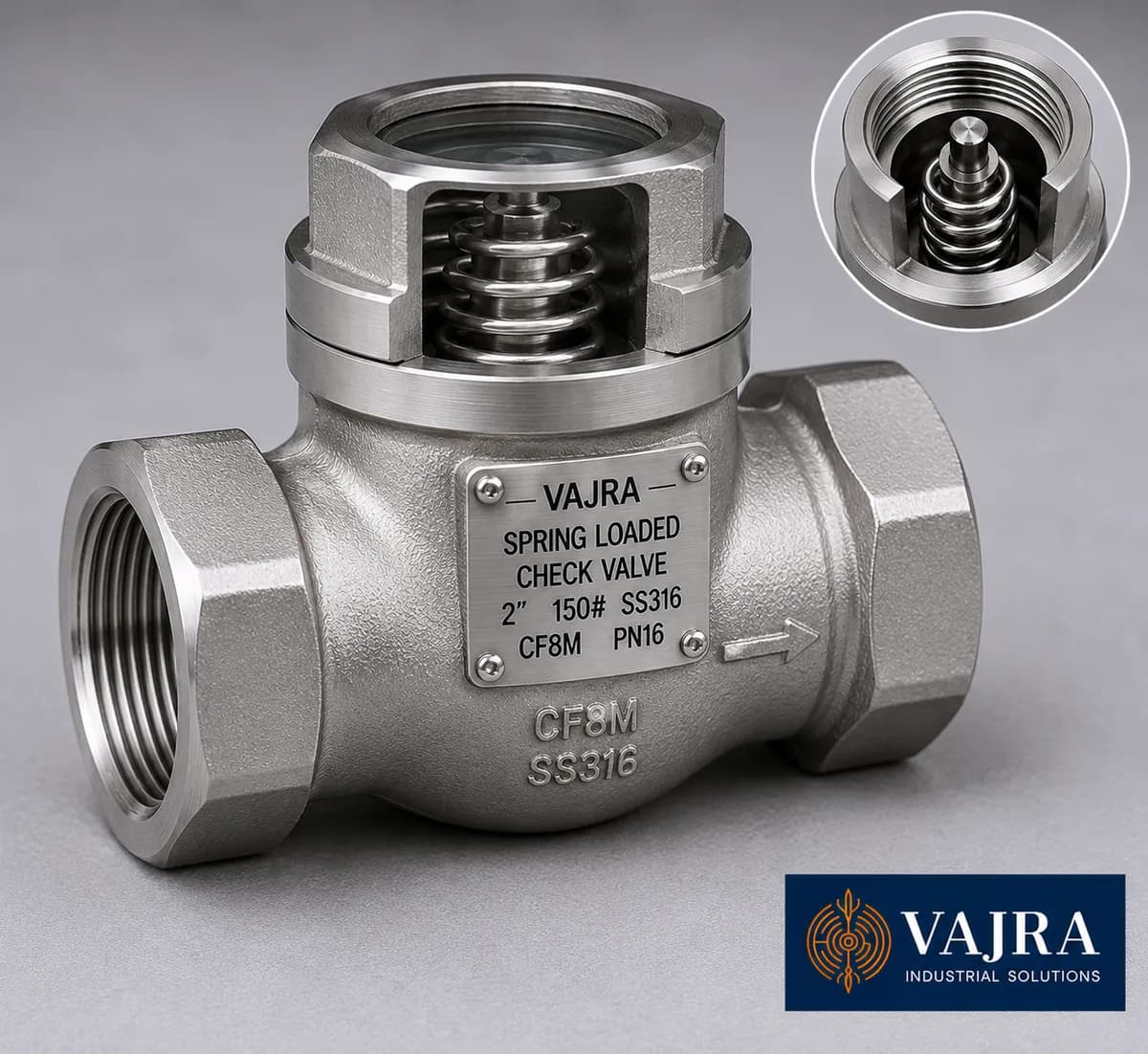 Spring Loaded Check Valve - Spring loaded non-slam check valve - supplier in Mumbai