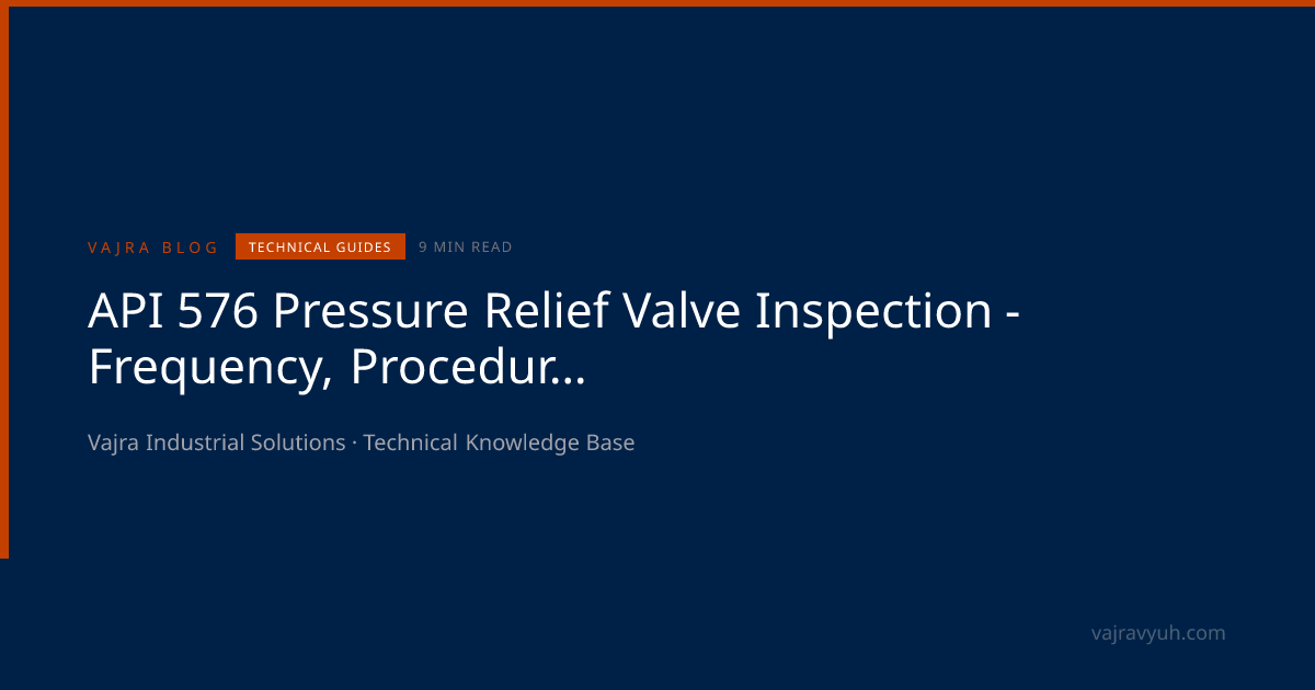 API 576 PRV Inspection Guide - Pressure Relief Valve Maintenance ...