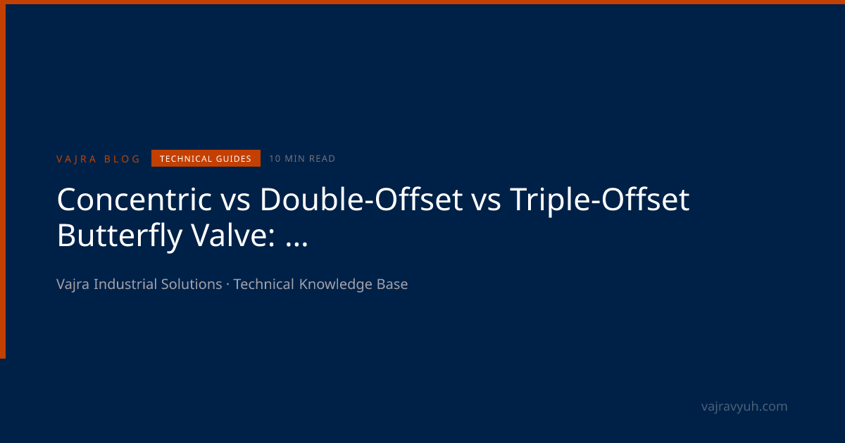 Concentric vs Triple-Offset Butterfly Valve Guide | Vajra Industrial