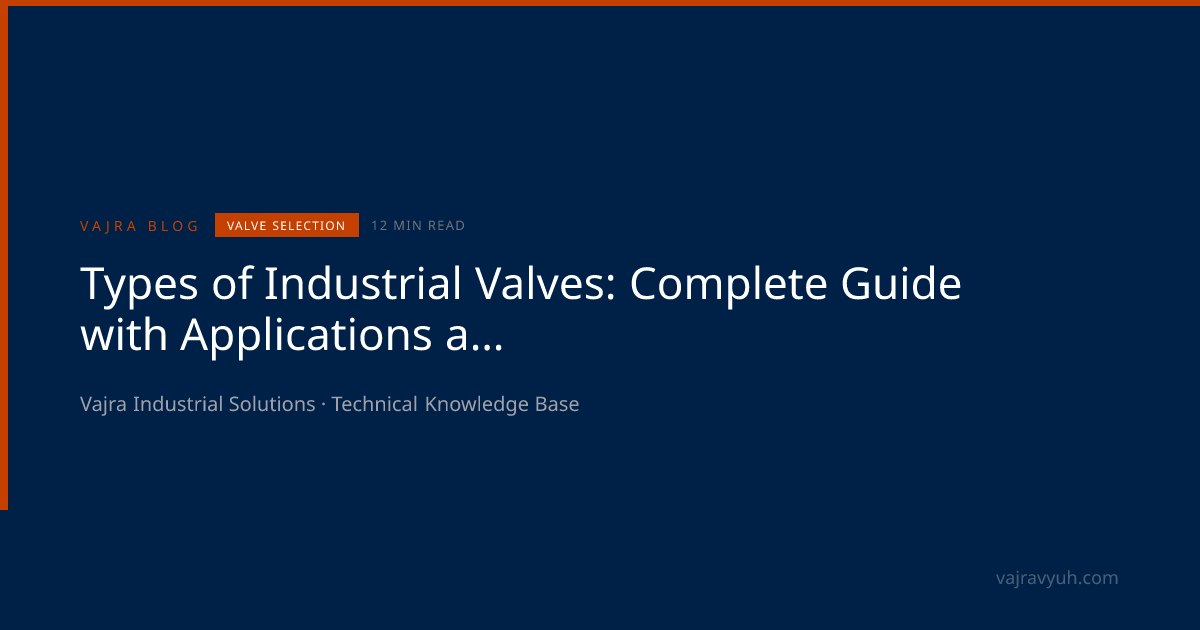 Types of Industrial Valves: Complete Guide 2026 | Ball, Gate, Globe ...