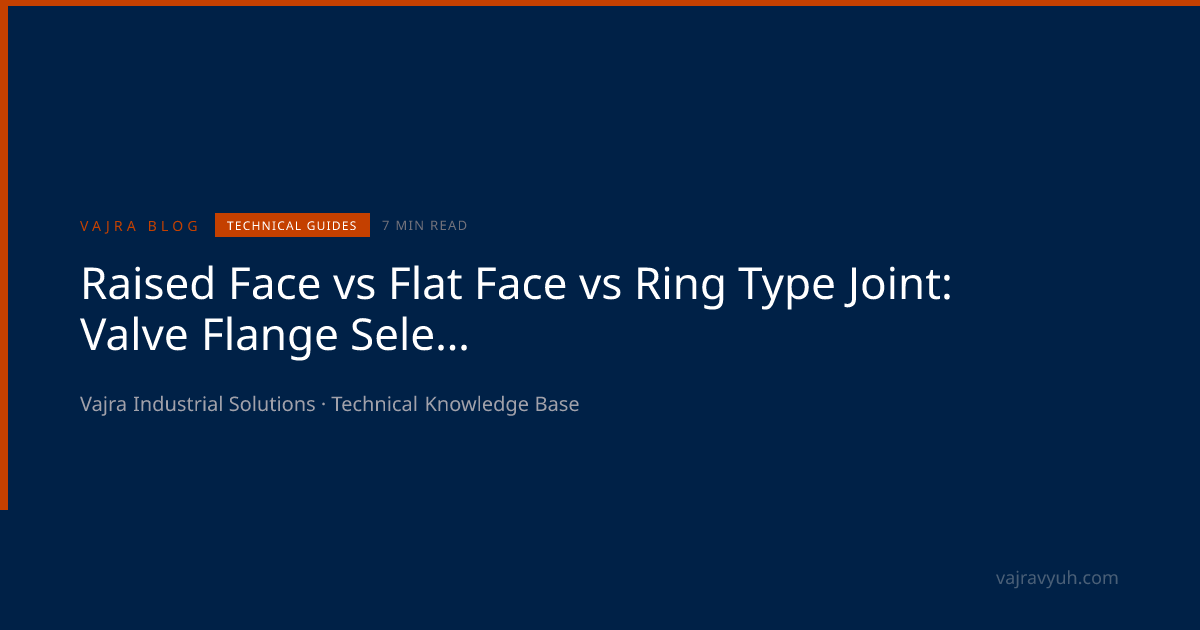 RF vs FF vs RTJ Flange Face Types - Selection Guide for Valves | ASME ...
