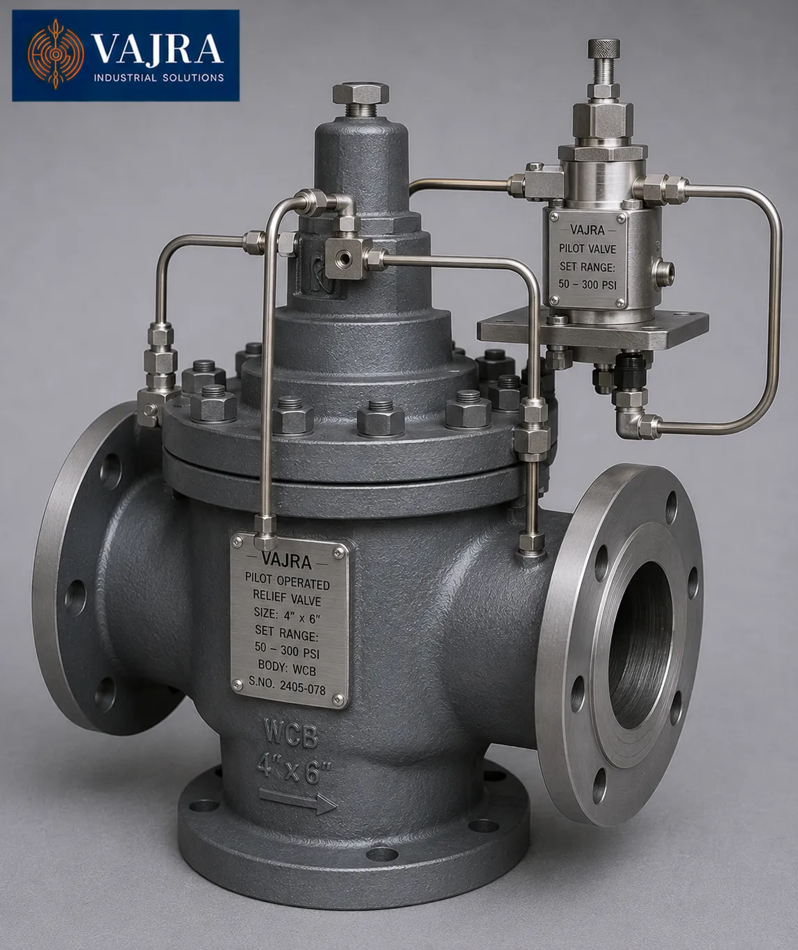 Pilot Operated Relief Valve | Safety & Relief Valves | Vajra Industrial ...